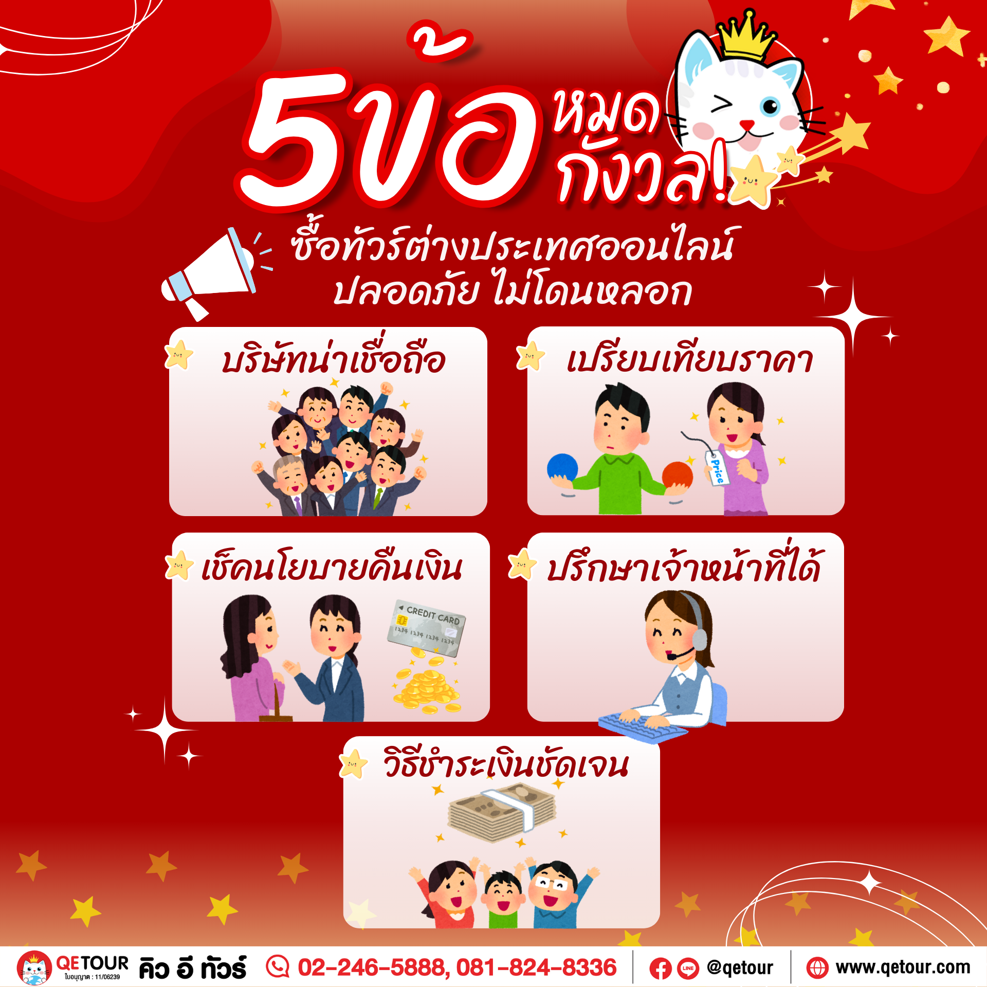 5 ข้อ หมดกังวล! ซื้อทัวร์ต่างประเทศออนไลน์ ปลอดภัย ไม่โดนหลอก