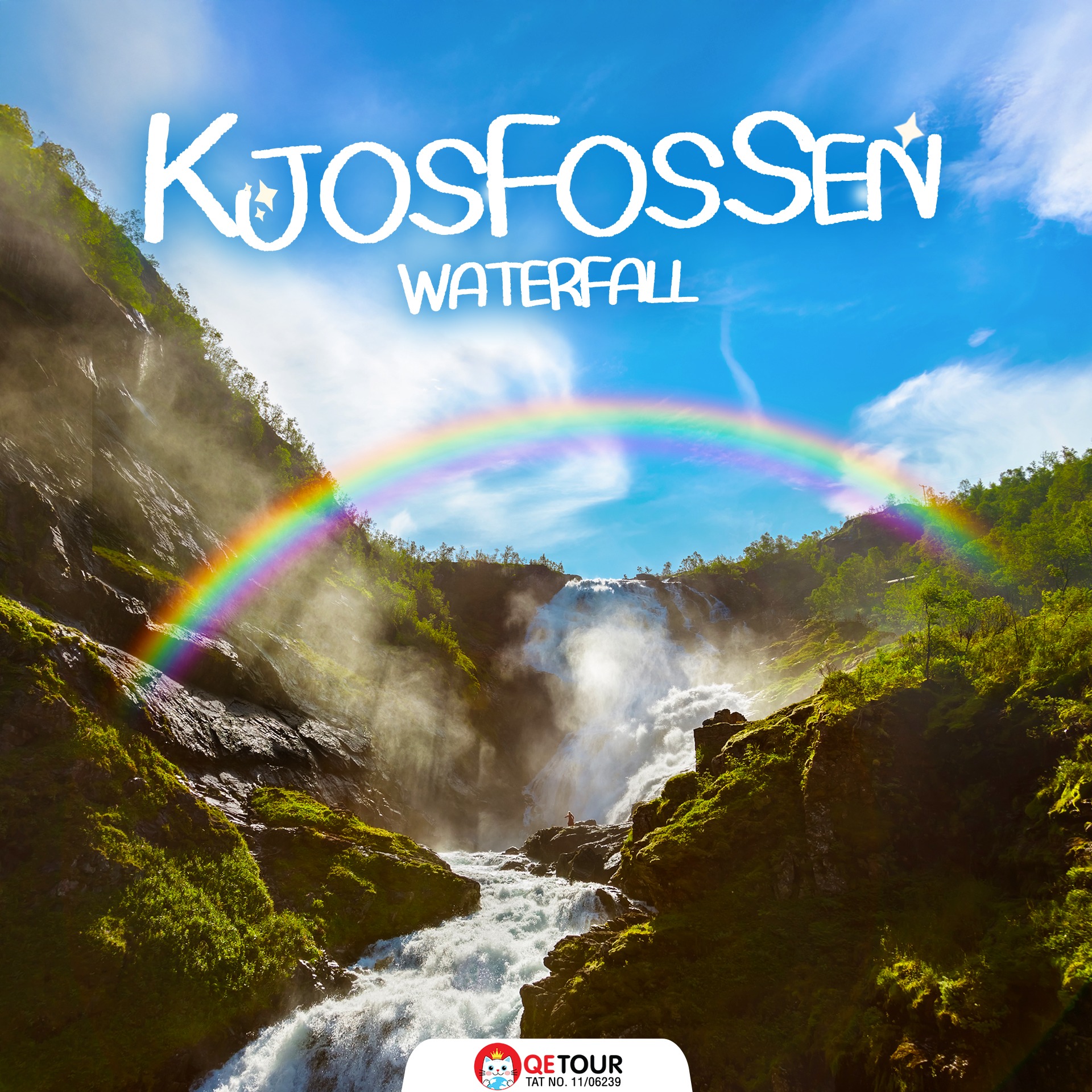 น้ำตกจอสฟอสเซ่น สายน้ำอลังการกลางขุนเขานอร์เวย์ ความงามสุดโรแมนติกบนเส้นทางรถไฟ Flåmsbana 