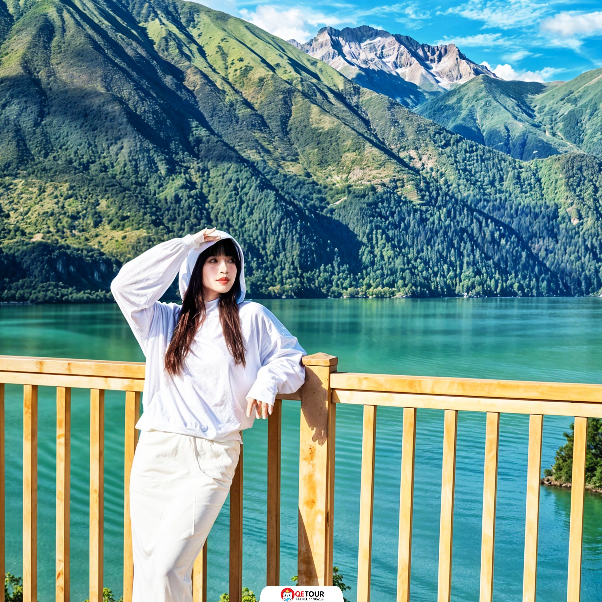 ทะเลสาบปาซง หลินจือ ทะเลสาบสีเขียวกลางหุบเขาสูง สงบ สวยกว่าภาพ สะท้อนภูเขาหิมะและศรัทธาพุทธทิเบต